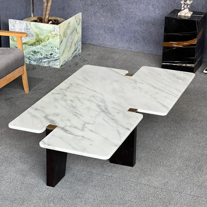Carrara vit marmor bordsskiva