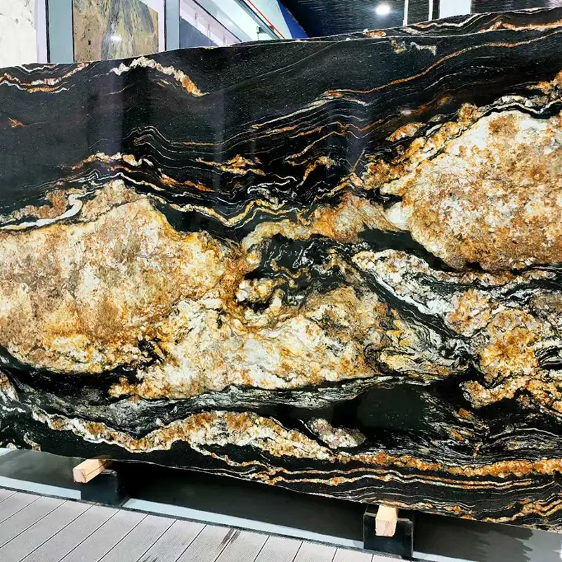 Magma guldgranitplattor